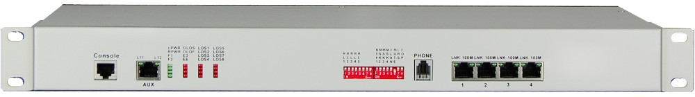 fiber optical modems of 10/100Mbps Ethernet and 8E1 fiber mux PDH multiplexer