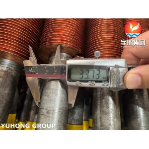 ASTM A106 Gr.B Tube With Cu-T2 Fin with Embedded Fin Tube with G-type