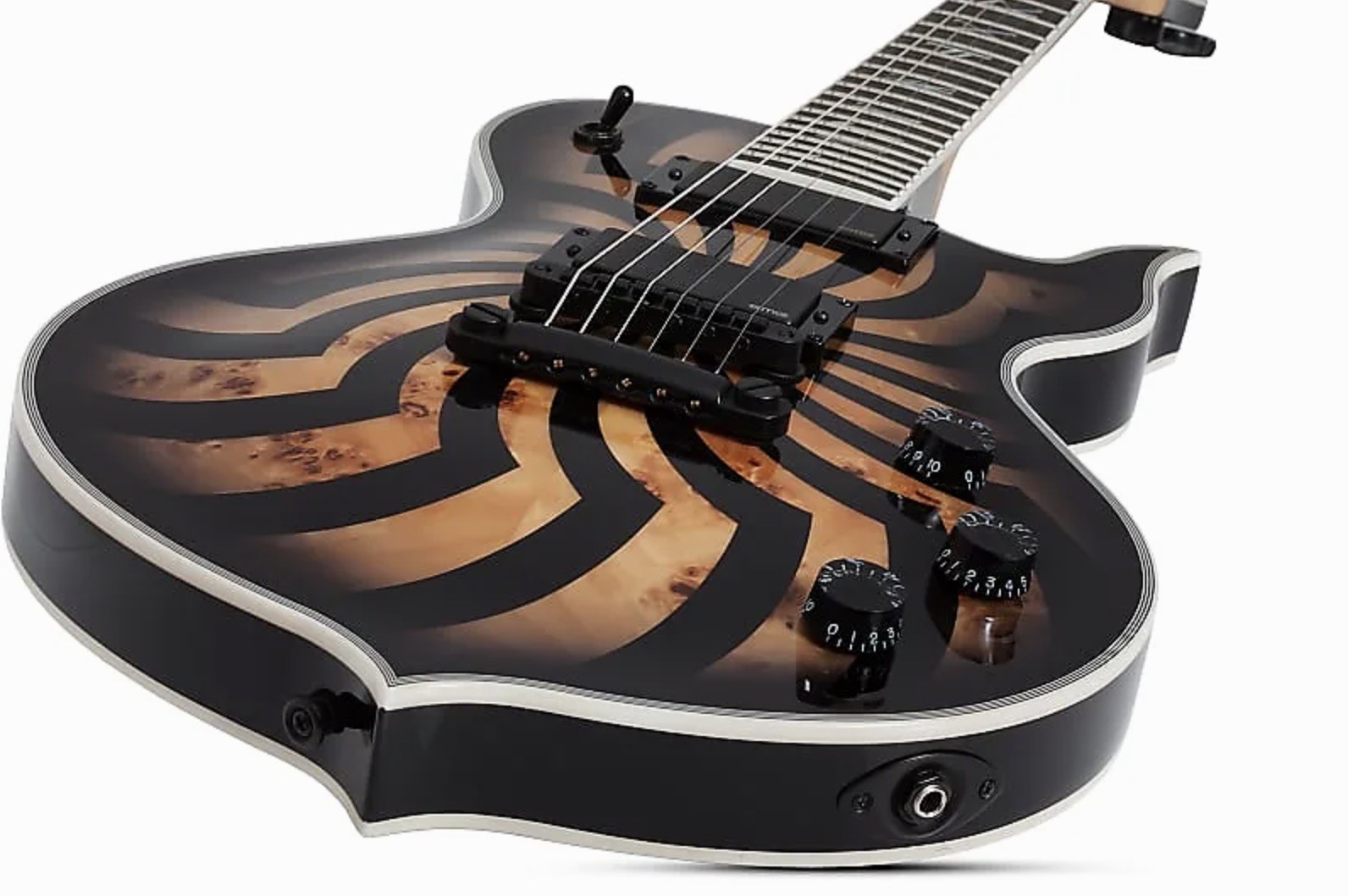Custom Wylde Audio Odin Grail Charcoal Burst Buzzsaw Electric Guitar Accept OEM