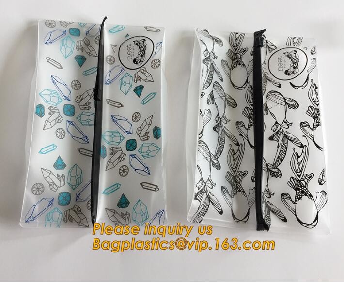 Plastic Bag OEM Custom PVC Loop Handle Image Printed Plastic Shopping Bag,Promotional Clear Waterproof Plastic Cosmetic