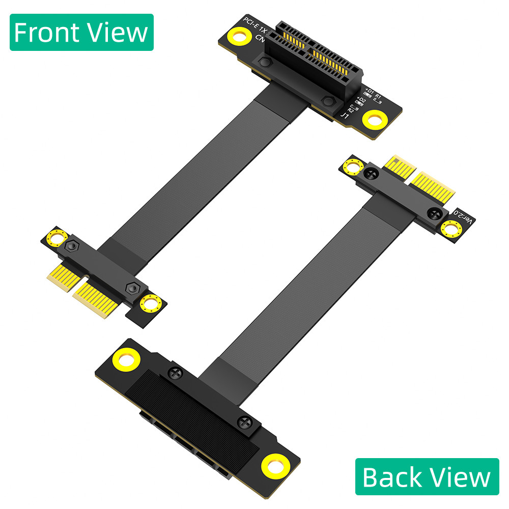 36PIN PCI-E 1X 270 Degree PCI-e Extension Cable For PCI Express Up to PCI-E Gen3 8Gbps speed