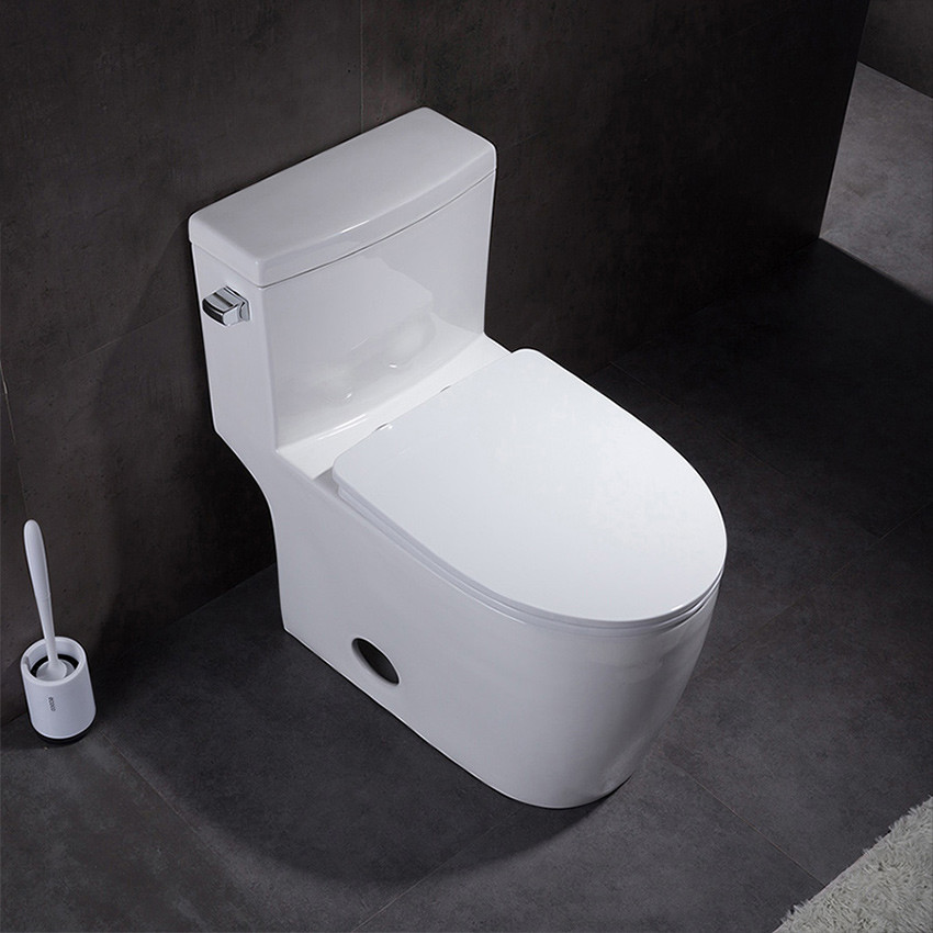 IAPMO CUPC Toilet Bowl 1 Piece Super Quiet Commode Powerful Flushing Round