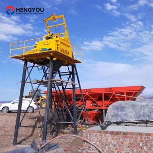 50m3/h 60m3/h Portable Concrete Batch Plant Fully Automatic Concrete Batching