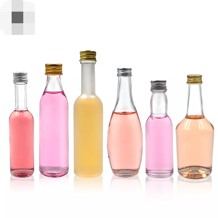 Body Material Glass 30ml 40ml 50ml 100ml Mini Bottle for Beverage Juice Wine Spirit Liquor