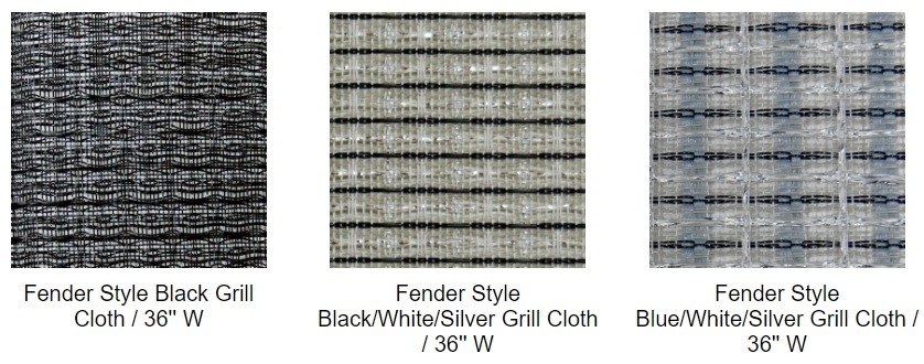 Guitar Speaker Cabinet Grill Cloth Silver/White with Blue Accent grill cloth fabric DIY repair speaker