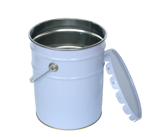 Chemical Grade Paint Bucket With Lid 18L Metal Oil Drum
