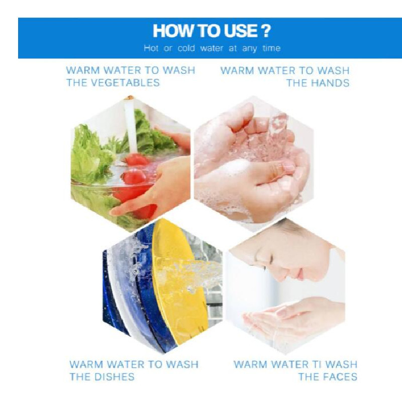 Kitchen Use 3000W Electric Hot Water Tap IPX4 With Touch Sensor