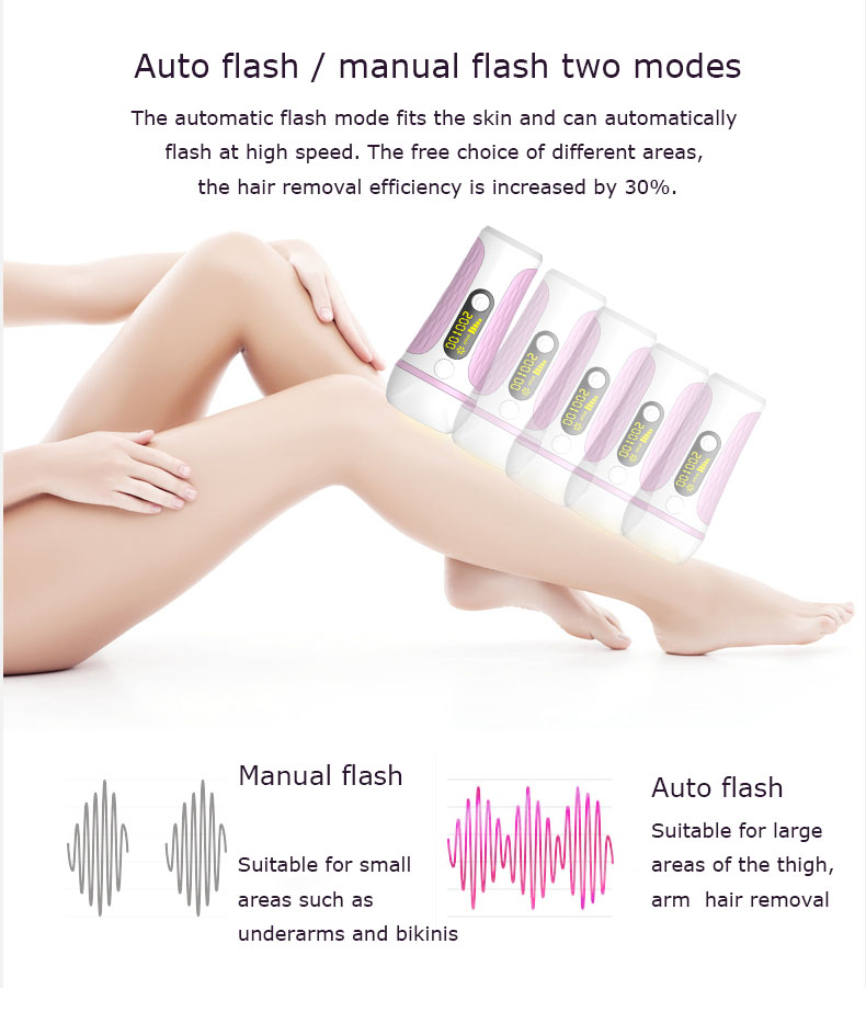 500000 Flashes Mini Hair Removal Machine Permanent Hair Removal System
