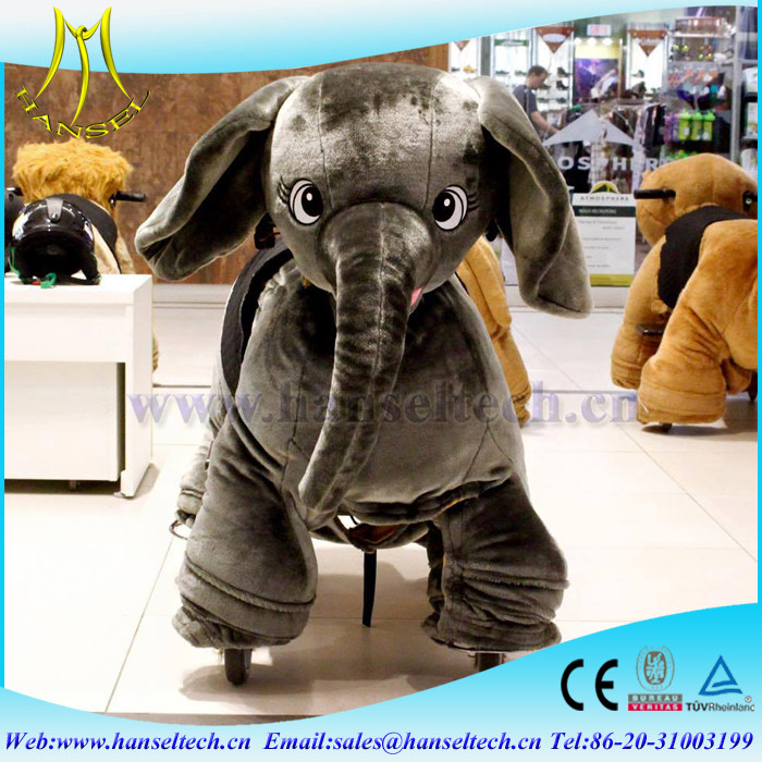 Hansel motorized ride battery plush motorized animals for sale