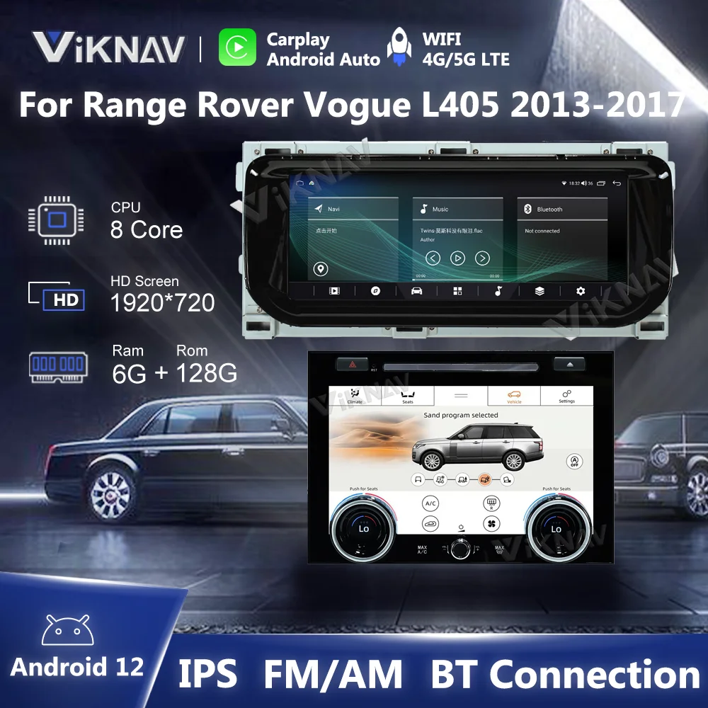 Android Auto 10.25 inch Car Radio For Range Rover Vogue L405 Carplay HD LCD Touch Screen Multimedia Video Player GPS