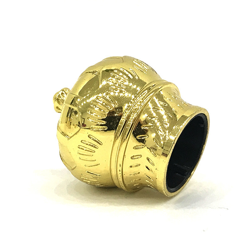 Light Gold Metal Crown Type Zamac Perfume Bottle Cap