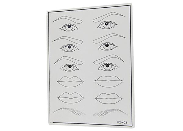 Microblading Eyes / Eyebrows / Lips Mixed 3D Tattoo Practice Skin Training