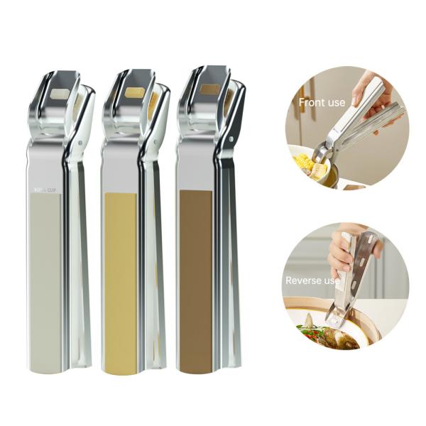 Hot Plate Gripper Clips Kitchen Tongs Bowl Dish Pan Clip Anti-scalding Stainless