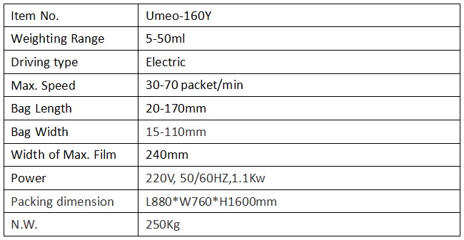 UMEOPACK low cost automatic side sealing honey processing and plastic stick sachet packing machine