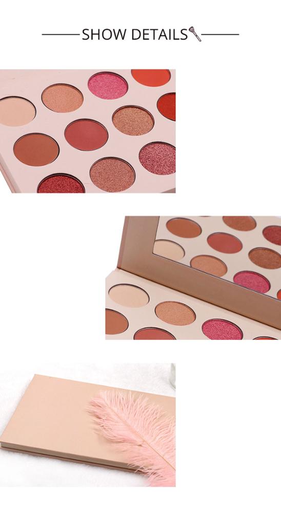 MSD Cosmetics 15 Colour Multi Color Eyeshadow Hot Silver Logo