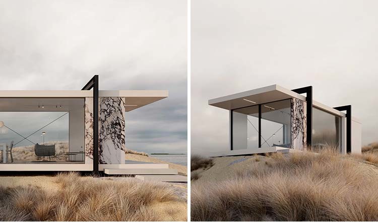 Stylish And Functional Outdoor Space Solution Prefab Light Steel Frame Overwater BungalowPrefab Light Steel Frame Overwa