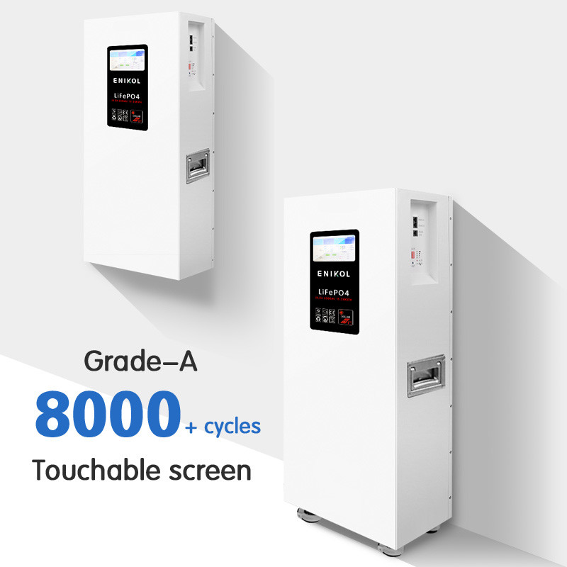7-inch touch screen 51.2V 300AH 15.36KWH Capacity Household Energy Storage Battery with wheels