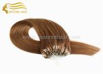  Straight Hair Extensions, 55 CM 1.0 G Straight Brown Micro Links Loop Hair Extension For Sale Manufactures