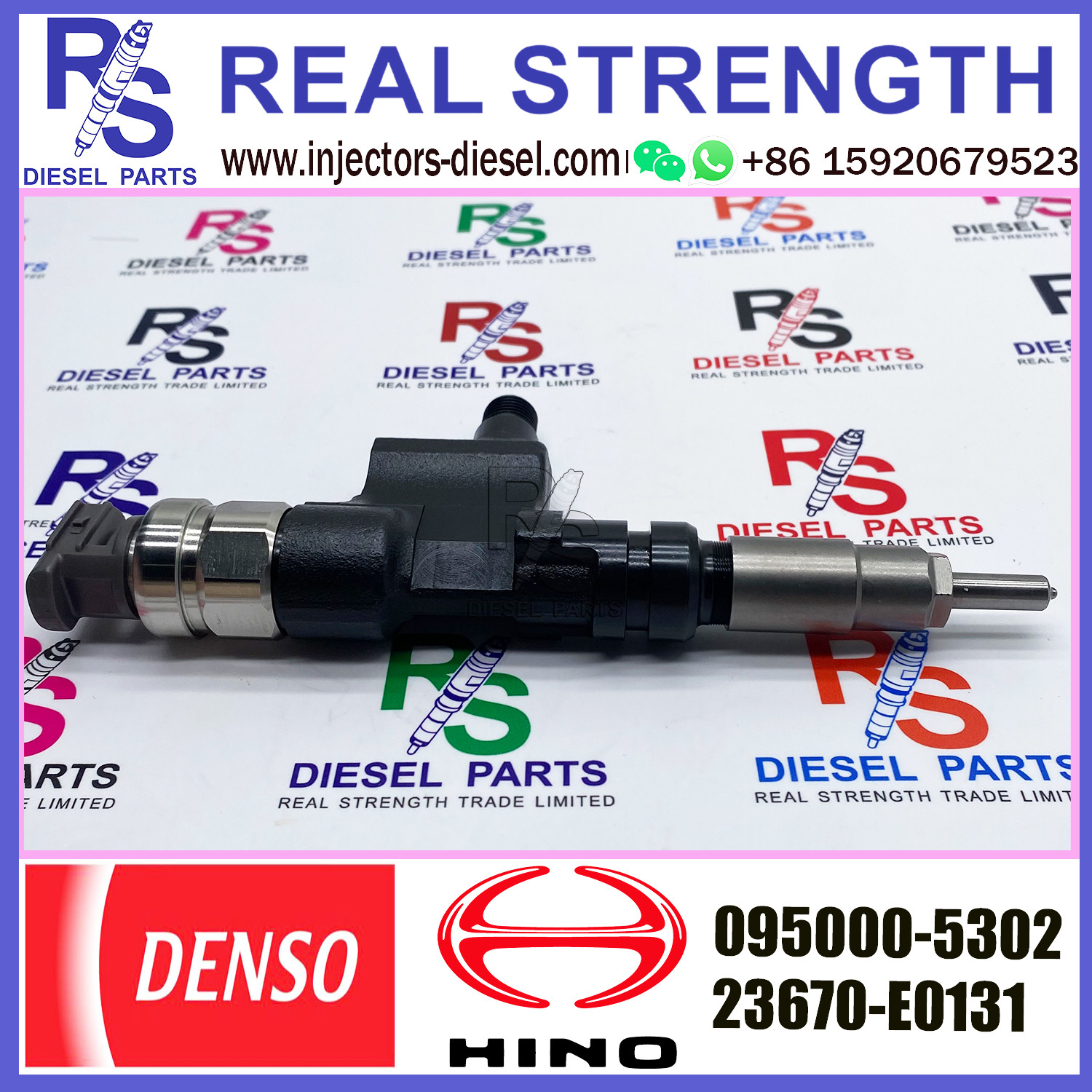 common rail fuel injector 095000-5300 095000-5301 095000-5302 23910-1260 23670-E0130 23670-78020 For HINO