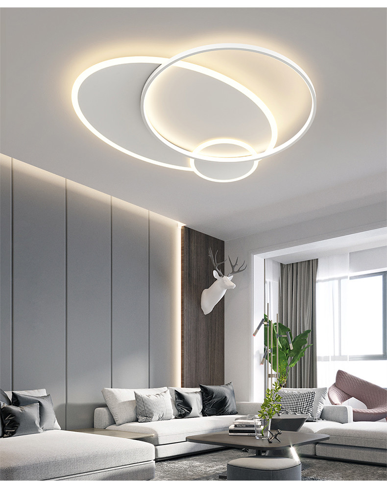Modern Minimalist Ceiling Lights Living Room Art Bedroom Recessed White Ceiling Lamp(WH-MA-259)