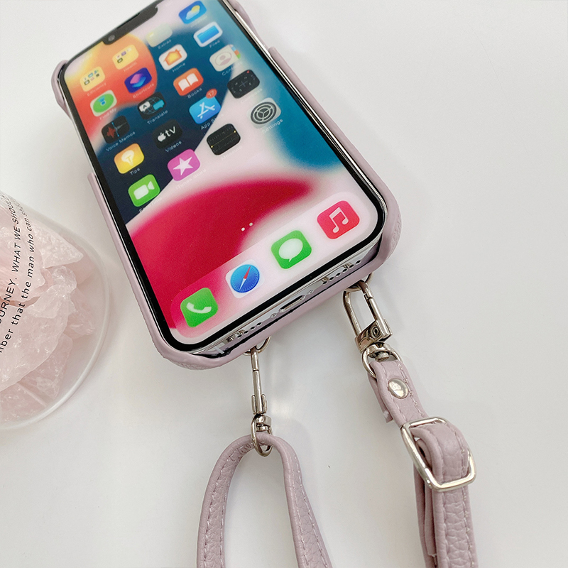 Luxury Design Style Litchi Leather Phone Cases for iPhone 13 Pro Handmade and Durable