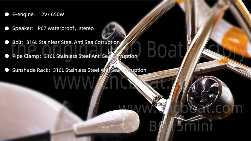 12V 650W Diameter 250cm BBQ Yacht Sightseeing Boat