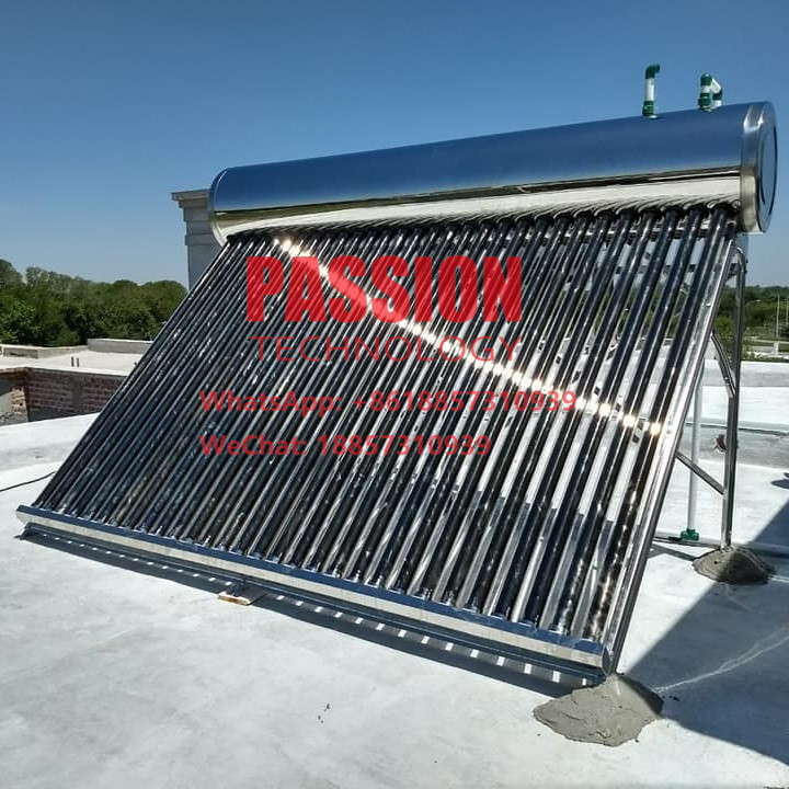 300L 304 Evacuated Tube Solar Water Heater 250L Low Pressure Solar Collector
