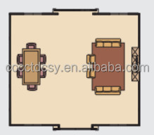 Tiny Flat Pack Container House Prefabricated 3D Model Design