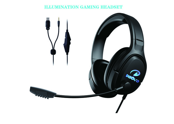Cool RGB Light Up Gaming Headphones POK Steel For Smartphone