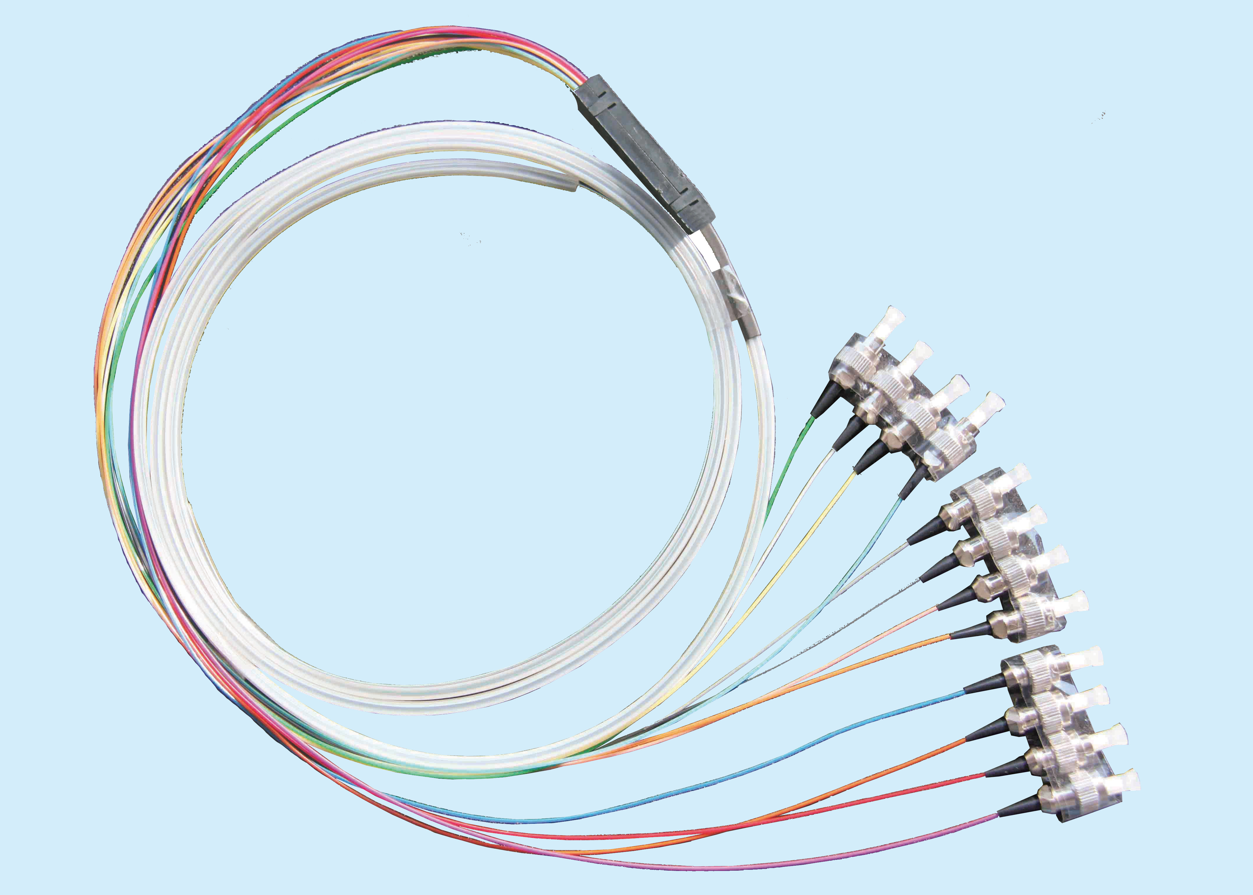 FC Single Mode Fiber Pigtails / Multimode Fibre Connectors For Data Communications