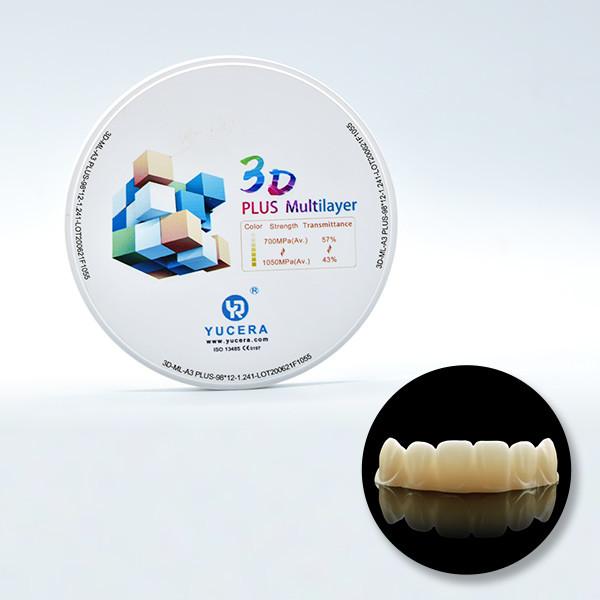 22mm 25mm Ceramic Dental Zirconia Block Self Colored ISO CE Certification used
