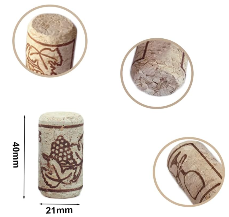 Custom Size Bottle Color Non Spill Wine Cork Bottle Stopper