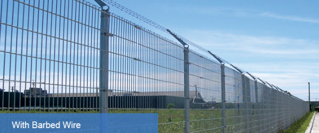 Powder Coated Grey Color 8/6/8 Double Loop Wire Fencing