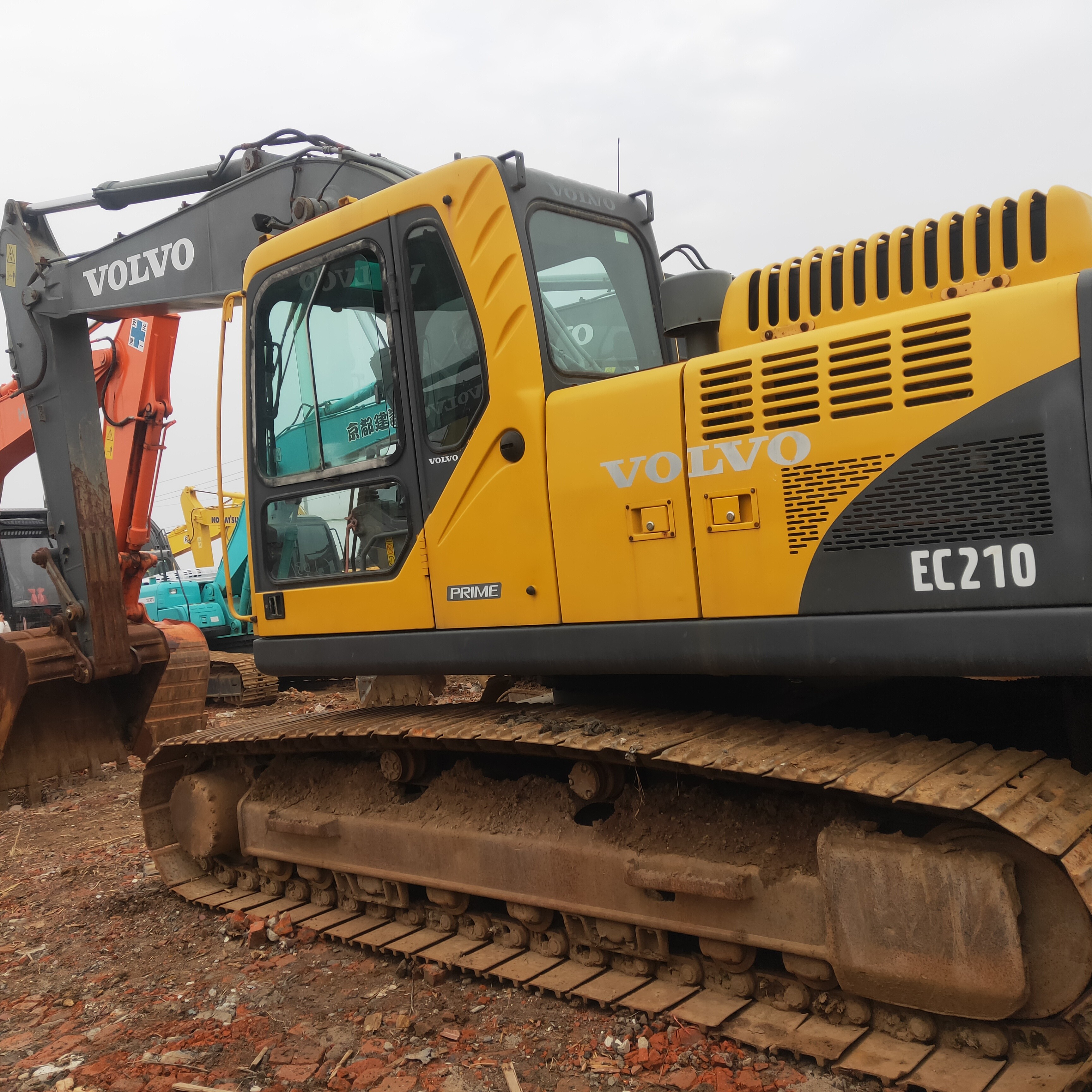 Used Excavator Original VOLVO EC210B Scendhand Hydraulic 21ton Crawler Digger