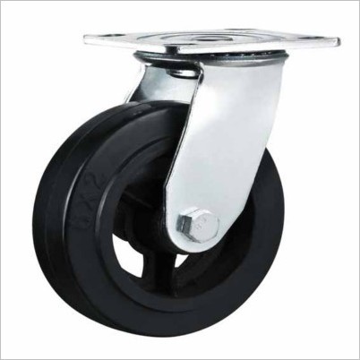 4 inch rubber caster wheels heavy duty furniture casters iron casters
