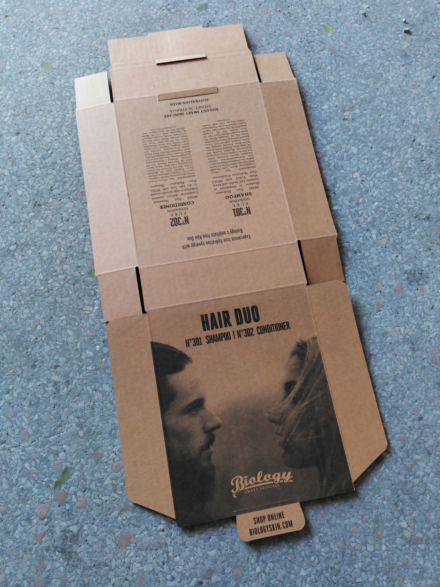 Hot sale recyclable custom design corrugated paper packing box for cosmetics