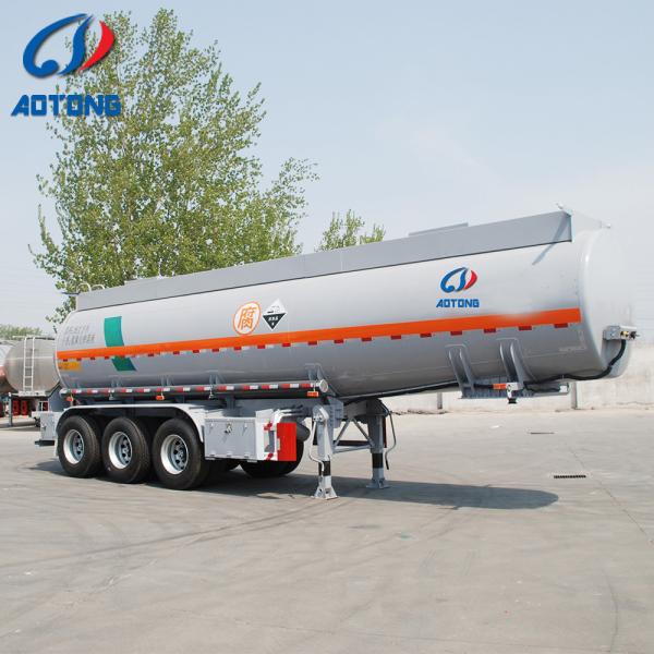 3 Axle 48000 Liters Aluminum Alloy Fuel Tanker Semi Trailer for Fuel Transportat