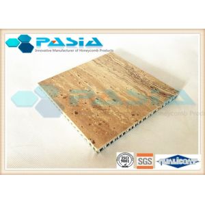  Travertine Honeycomb Stone Panels , Marble Honeycomb Panels 25mm Thickness Manufactures