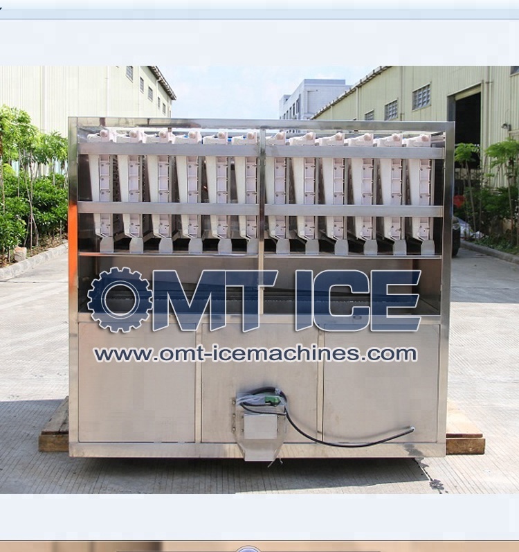 High Efficiency Commercial Ice Cube Maker 4000kg 24hrs Easy Cleaning