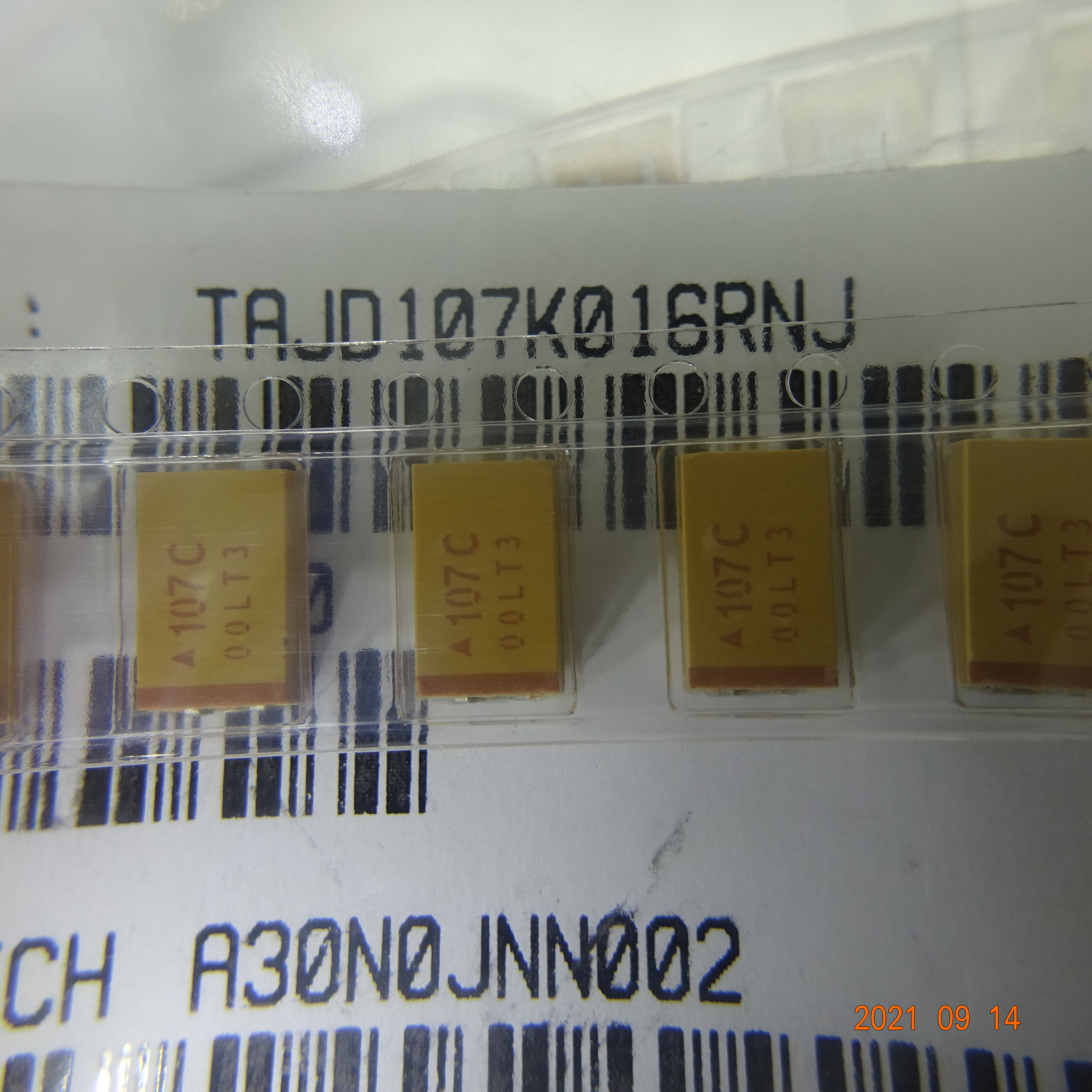 Original 100uf Tantalum Capacitor SMD 16V 10% TAJD107K016RNJ