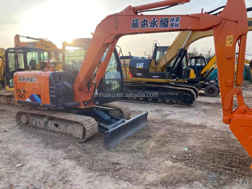 6000KG Zx60 Used Hitachi Excavator Original Color Used Hitachi Mini Excavator