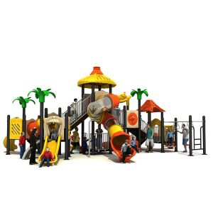 China Classic  Large Outdoor Playground Playing Area For Kids Slides Customized on sale