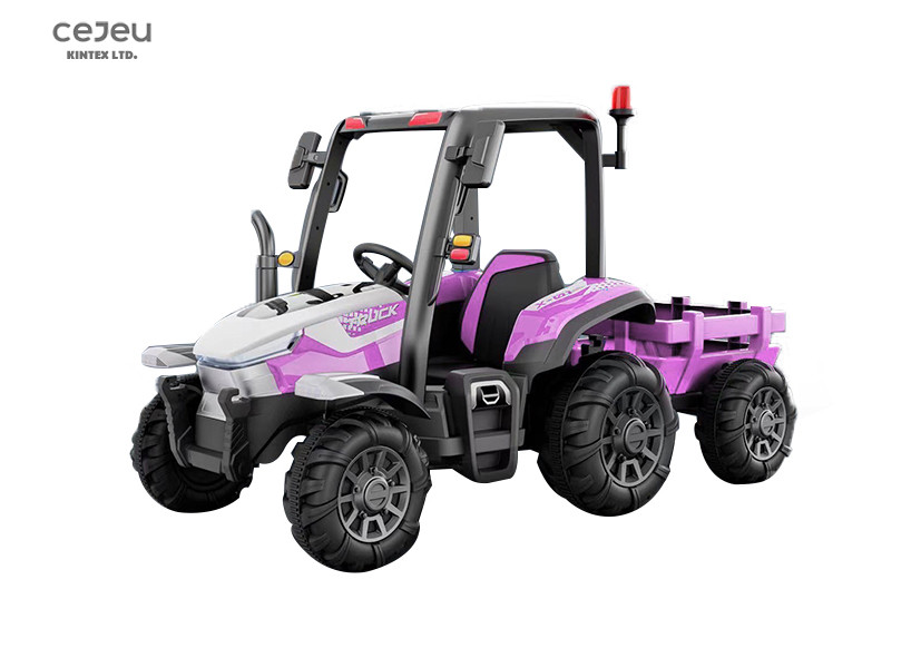 Light Roof 12v Ride On Tractor With Parental Remote Control 28KG