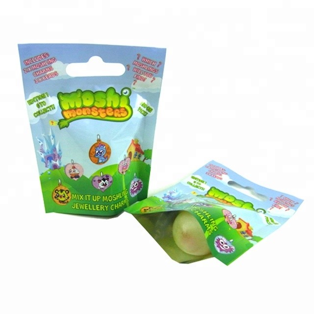 oem customized gravure printing Aluminum Foil toy packing 3 side seal bag