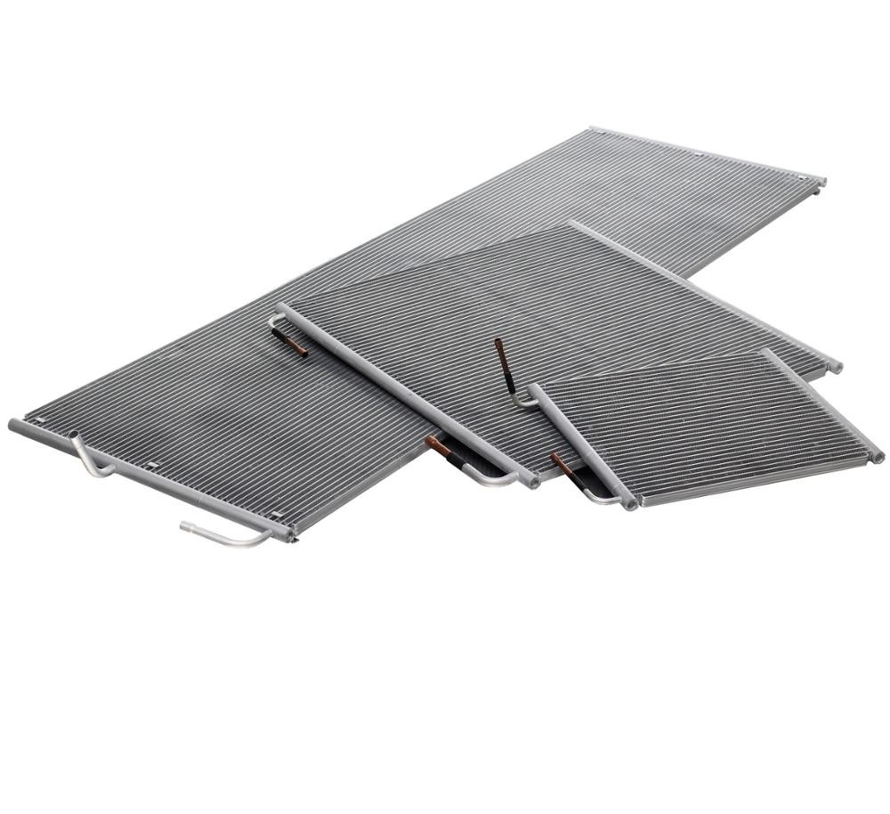 Freezer Flat Microchannel Heat Exchanger 36mm Wall Thickness