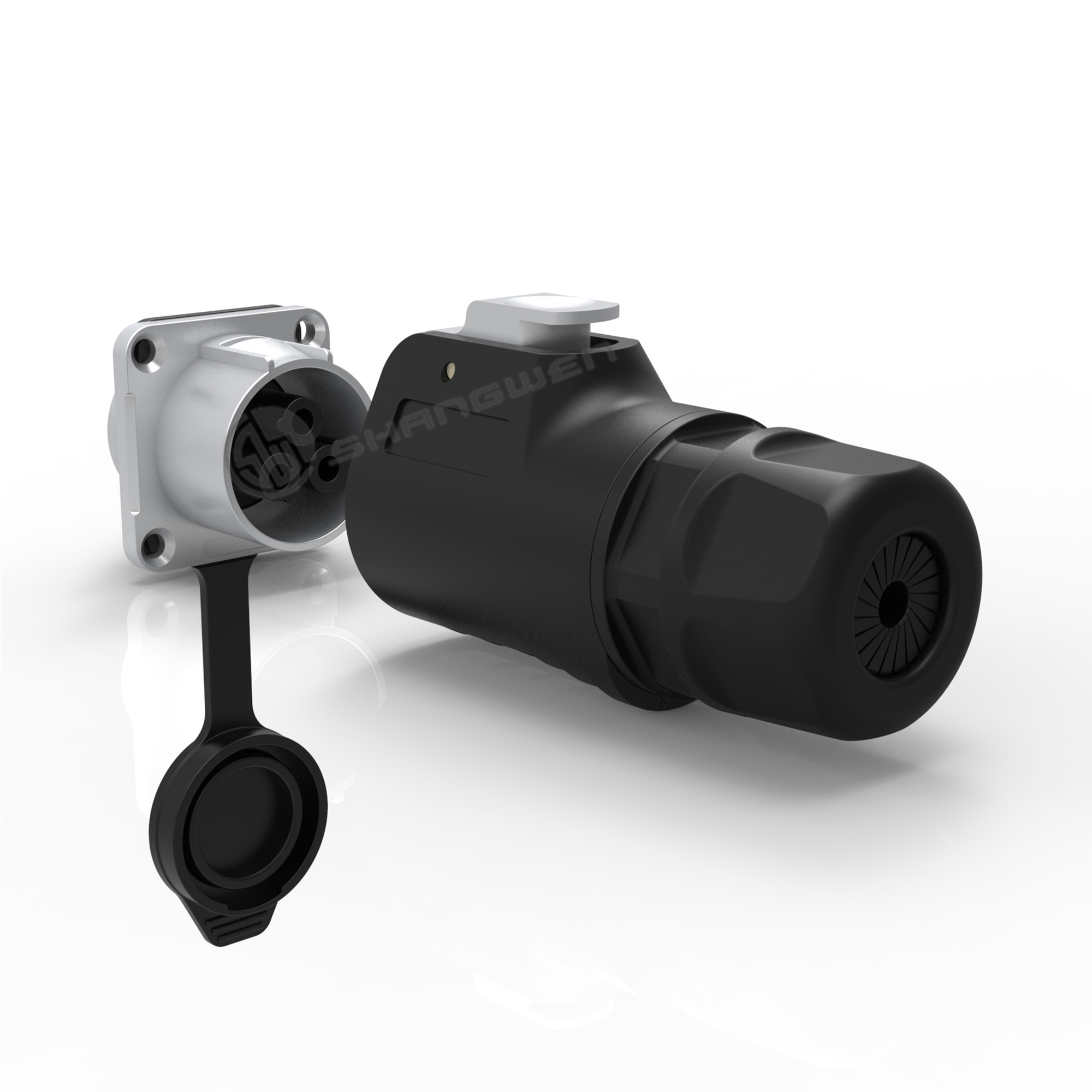 IP67 PBT Material 3pin Male Female power Waterproof Connector