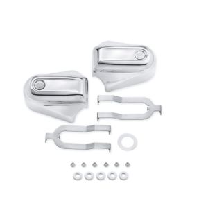 Chrome Swingarm Axle Covers Custom CNC Machining Bar / Shield Rear Type Durable