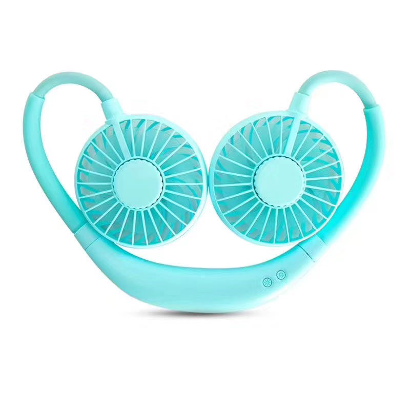 Outdoor 3 Wind Speeds 28cm Rechargeable Neck Fan