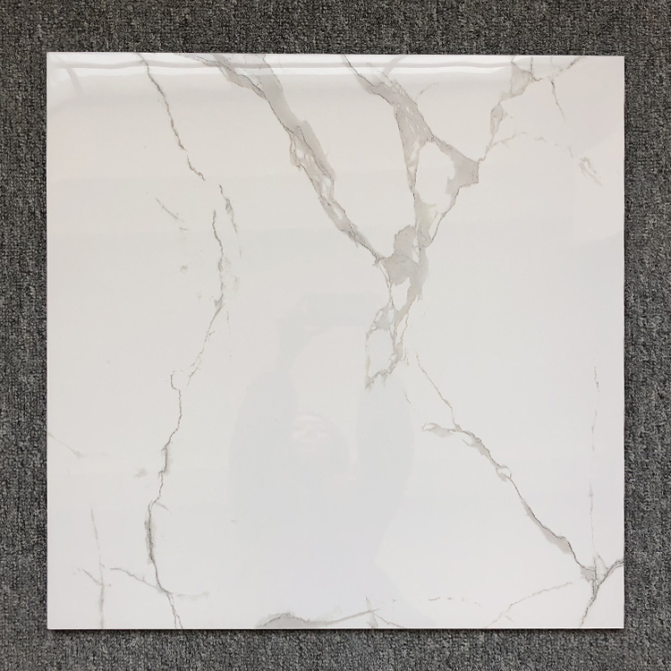 Ceramic Tiles Super White Marble Indoor Carrara Wall Foshan Porcelain Mirror Tiles