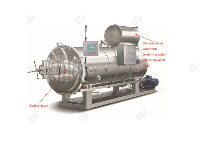  Continuous Circulation Glass Bottle Sterilization Machine Automatic 1700*1000*2400mm Manufactures